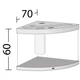 Аквариум Juwel Trigon 190 LED 99x60x70 см 190 л угловой (дуб) (4022573168501) Juwel 4022573168501 881379 - изображение 3