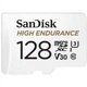 Карта памяти SanDisk 128GB microSDXC class 10 UHS-I U3 V30 High Endurance (SDSQQNR-128G-GN6IA) SANDISK SDSQQNR-128G-GN6IA 913119 - изображение 1