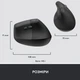 Мишка Logitech Lift Vertical Ergonomic Wireless/Bluetooth for Business Graphite (910-006494) Logitech 910-006494 909197 - зображення 9