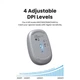 Мышка Ugreen MU105 Wireless Gray (90669) UGREEN 90669 911809 - изображение 10