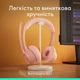 Навушники Logitech Zone 300 Bluetooth Rose (981-001412) Logitech 981-001412 921654 - зображення 8