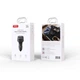 FM модулятор XO BCC17 Car Charger Smart Bluetooth Dual Port PD 30W Чорний (BCC17.black) - изображение 4