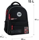 Рюкзак GoPack Education 182M Born To Win 41x29x17 см 15 л Чорний (GO26-182M-5) - зображення 2
