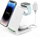 Беспроводная зарядная док-станция GEEKERA 3 в 1 для iPhone, Apple Watch и AirPods Pro (белый) - изображение 1