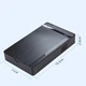 Зовнішній карман HDD 3.5" / 2.5" SATA USB 3.0 - USB ShuoLe бокс для жорсткого диска з блоком живлення Чорний корпус (CN300058) - зображення 7
