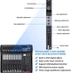 Микшерный пульт Depusheng DT8, 8-канальный, USB, Bluetooth, 48V - изображение 3