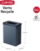 Контейнер для мусора Keter Curver Verto Recycle 54L синій 258986 - зображення 2