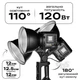 Светодиодный осветитель LED YNLUX100 Pro 120W двухцветный для фото и видео съемки с температурой 2700K-6500K - изображение 6