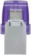 Флеш пам'ять USB Kingston DataTraveler MicroDuo 3С 256GB USB 3.2 Gen1 + Type-C Silver/Purple (DTDUO3CG3/256GB) - зображення 3