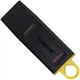 Флеш пам'ять USB Kingston DataTraveler Exodia 128GB USB 3.2 Gen1 Black/Yellow (DTX/128GB) - зображення 1