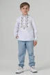 Дитяча вишиванка для хлопчика Квіти життя Folk Moda 140 Білий (kvti-zhittq-zhovto-blakit-310311180) - изображение 4