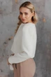 Женский жакет ART KNIT Шарм молочный, M 043053 - изображение 6