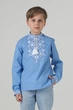 Дитяча вишиванка для хлопчика Алатир Folk Moda 134 Блакитний (6071-310011178) - зображення 1
