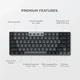 Бездротова механічна клавіатура Satechi SM1 Slim для Mac и Windows, Bluetooth, RGB - зображення 4