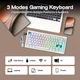 Клавиатура CIDOO QK75 White Игровая Беспроводная Механическая Клавиатура. 2,4 ГГц/Bluetooth/Кабель. Аккумулятор 4000 мАч. RGB Подсветка. HOT-SWAP. 75%. Pearl White - изображение 7
