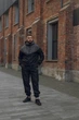 Мужской спортивный костюм Windrunner ветровка и штаны из влагостойкой ткани серо-чёрный/3XL - изображение 1