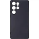 Чохол Silicone Case для Samsung Galaxy S25 Ultra бампер із мікрофіброю чорний - зображення 1