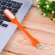 Гибкая USB led лампочка-фонарик Tani для повербанка и ноутбука Оранжевый (21523496) - изображение 2