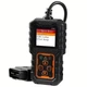 Автомобильный диагностический сканер ZF997 OBD2, чтение DTC, проверка систем двигателя, для авто, черно-оранжевый - изображение 1