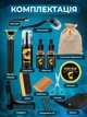 Профессиональный набор для ухода роста и стрижки бороды и усов Beard Kit 15 в 1 косметика для мужчин подарок мужчине с триммером - изображение 3