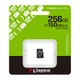 Карта пам'яті Kingston microSD 256GB C10 UHS-I A1 V10 R150MB/s (SDCS3/256GBSP) - зображення 2