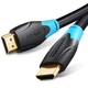 Кабель HDMI M - M, 3.0 м, V2.0, 4К/HD 60Гц, PVC type, чорний Vention - изображение 2