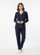 Пижамная рубашка H&M S Темно-синий 0998802_темн.син - изображение 1