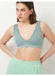 Топ спорт H&M XS Бирюзовый 0-2426 - изображение 4