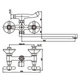 Змішувач для ванни Haiba Dominox 140 (HB0064) HB0064 - изображение 2