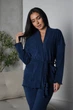 Жіночий домашній комплект (кофта на запах+штани) Uaclothes 50-52 Темно-синій (like36485-169111358) - изображение 5