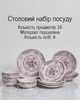 Порцеляновий столовий сервіз на 4 персони, 16 предметів / набір тарілок для сервірування столу - зображення 1