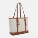 Сумка шоппер женская Michael Kors Jet Set Travel Large Logo Tote BG-MK-10 Белая (193599717401) - изображение 4