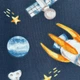 Детская пеленка-клеенка непромокаемая многоразовая 50х80 см Космос - изображение 3