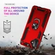 Чехол Shield для Samsung Galaxy A07 / A075 бампер противоударный с подставкой кольцом Red - изображение 4