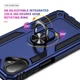 Чехол Shield для Samsung Galaxy A07 / A075 бампер противоударный с подставкой кольцом Blue - изображение 5