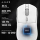 Мишка Ajazz AJ139 V2 MC Wireless/Bluetooth/USB White (AJ139-V2-MC-W) - зображення 4