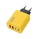 Зарядное устройство ILEPO 120W Быстрая зарядка для телефона / планшета 2 USB + 2 Type-C Yellow (19023) - изображение 1