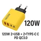 Зарядний пристрій ILEPO 120W Швидке заряджання для телефону / планшета 2 USB + 2 Type-C White (19025) - зображення 3