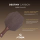 Основание для ракетки Stiga Destiny Carbon Cybershape Master (1600-2602-35) - изображение 5