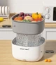 Ультразвуковая миска-мойка для фруктов и овощей Ultrasonic Food & Vegetable Washing Bowl - очиститель продуктов питания, бытовой очиситель фруктов овощей (125200238) - изображение 5