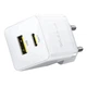 Зарядний блок живлення Type-C+USB Baseus Palm 20 W 12 V 3 А білий - зображення 1