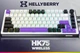 Клавиатура игровая механическая HATOR HK-75-WV Wireless Hellyberry Switch USB, 2,4 ГГц, Bluetooth 5.3 White-Violet - изображение 9