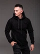 Худи мужской черный R.A. Black Casual трёхнитка на флисе XL - изображение 2
