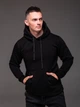 Худи мужской черный R.A. Black Casual трёхнитка на флисе XL - изображение 3