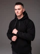 Худи мужской черный R.A. Black Casual трёхнитка на флисе XL - изображение 5