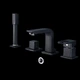 Смеситель на борт ванны с душем и изливом Epelli Mixer Di Bordo Nero, черный - изображение 5
