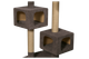 Домик когтеточка для кота дряпка для кошки Мур-Мяу Дуплекс 60 x 60 x 138 см в джутовой веревке Коричневый МТ - изображение 2