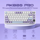 Ігрова механічна бездротова клавіатура AJAZZ AK820 Pro / Три режими підключення / Flying Fish Switch / White - зображення 2