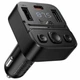Автомобильный FM-трансмиттер модулятор Bluetooth MP3 HOCO E87 Delta 35W, PD/QC, USB-C/ 2xUSB-A (342884) - изображение 1