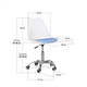 Офісне крісло Evo-kids Capri White / Blue (H-231 W/BL) Evo-kids H-231 W/BL 926357 - зображення 2